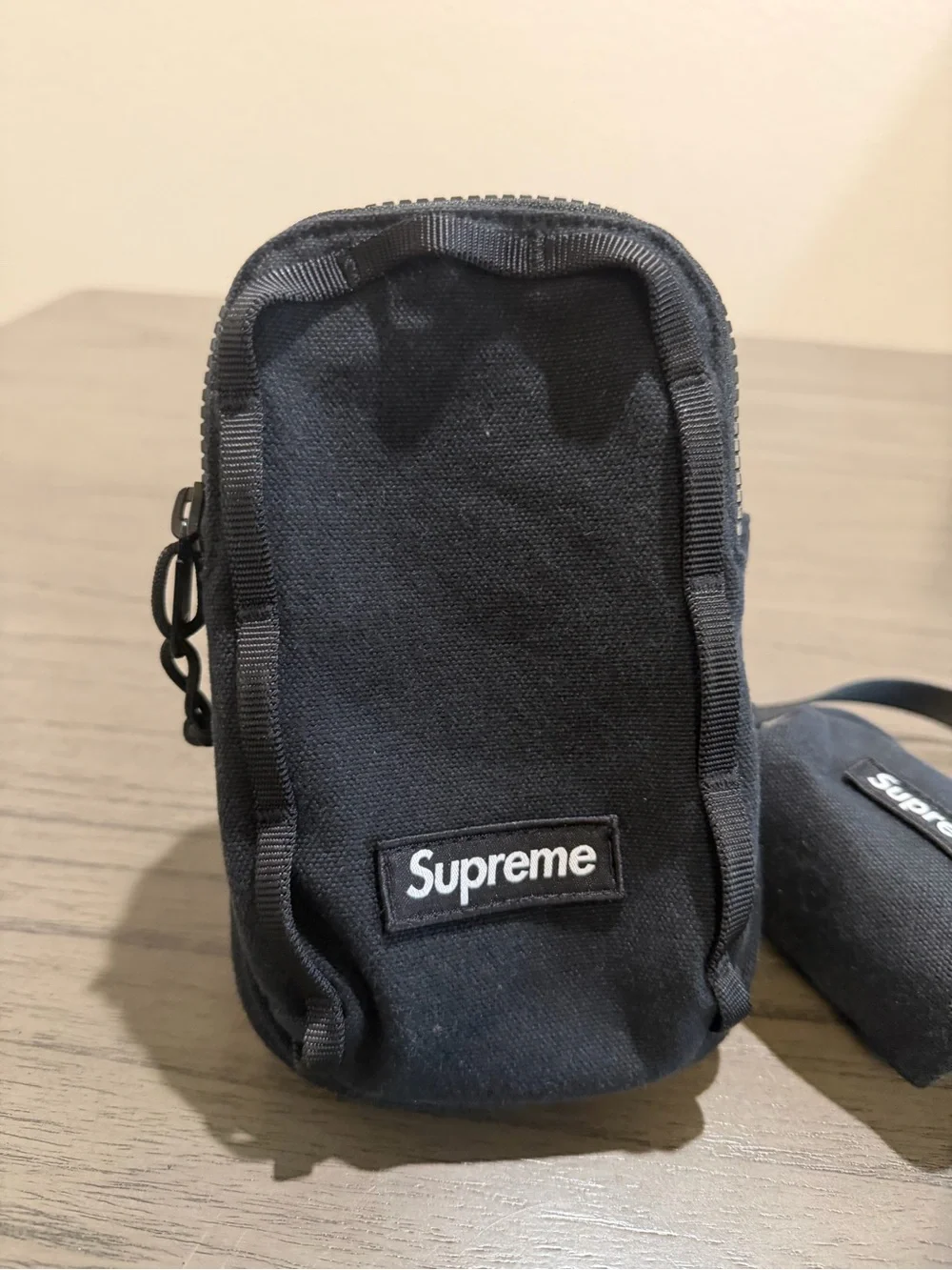 SUPREME Black Crossbody Bag w/ Mini Pouch